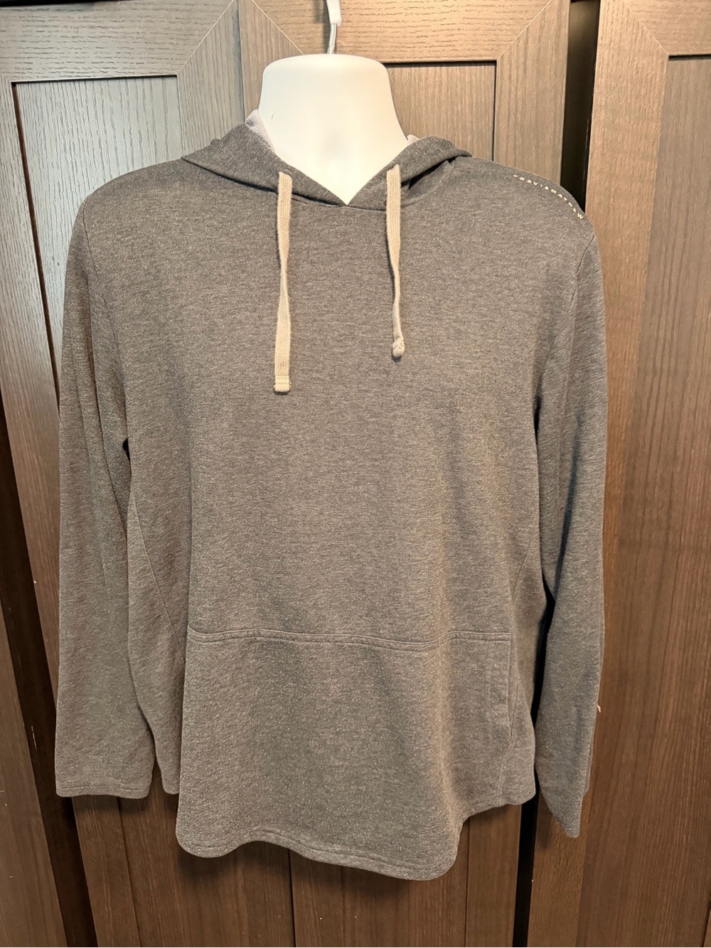 Travis Mathew Mens Gray Pullover Hoodie Size Large